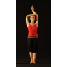 GH20C - Haut en dentelle rouge