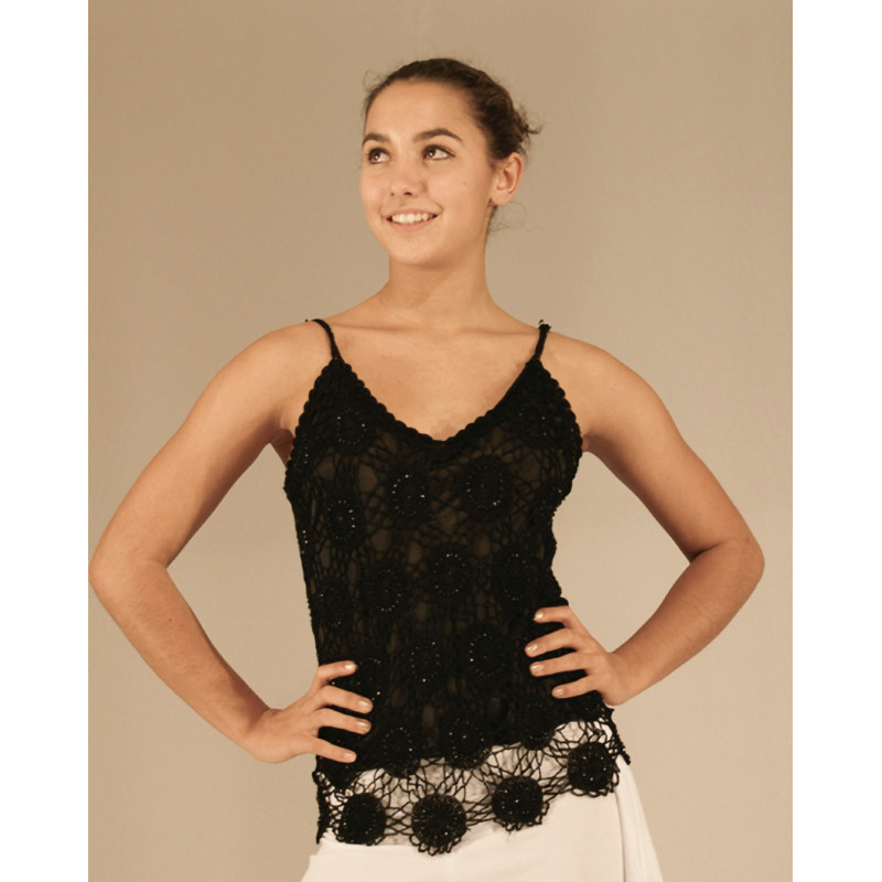 GH20A - Haut en dentelle noire GH20A - Haut en dentelle noire