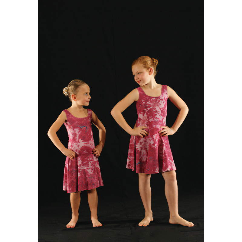 PR11 - Robe princesse rose fushia marbré PR11 - Robe princesse rose fushia marbré