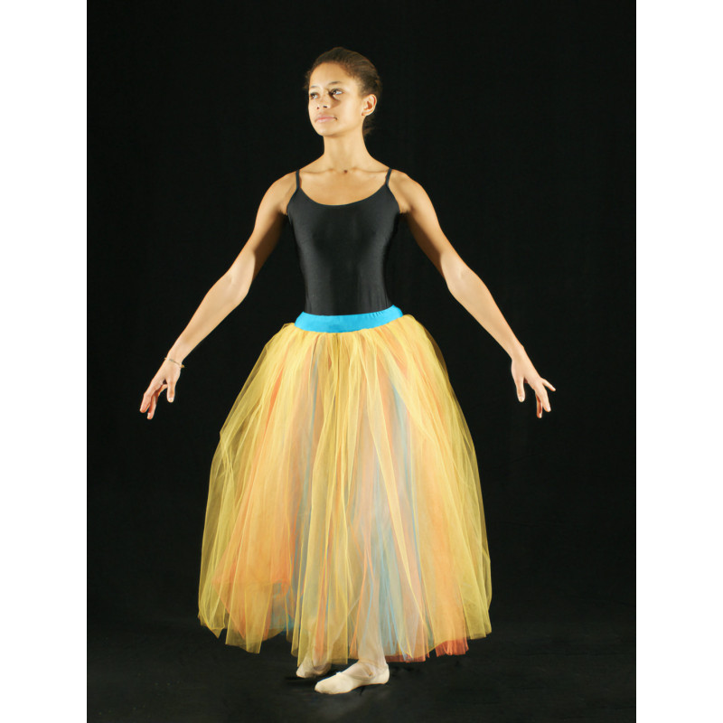 GTL7 - Jupe de tutu long arc en ciel GTL7 - Jupe de tutu long arc en ciel