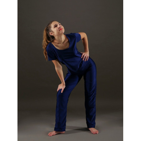 GEP38A - Ensemble homme pantalon et haut bleu royal