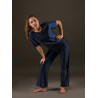 GEP38B - Ensemble homme pantalon et haut bleu marine