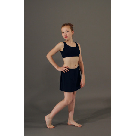 ME2D - Ensemble jupe avec brassière noire