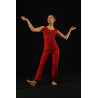 GEP23B - Ensemble homme sarouel et haut framboise