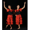 MR29 - Robe flamenco rouge et noire
