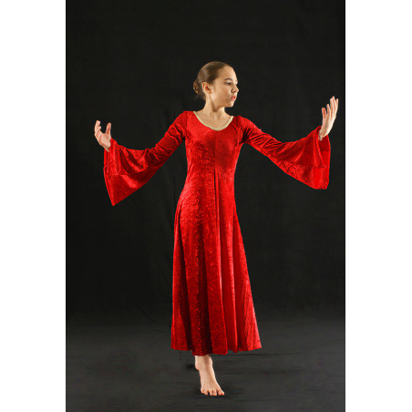 MRL5 - Robe Moyen-Age rouge