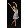 MRC16C - Robe tunique liberty violet et turquoise
