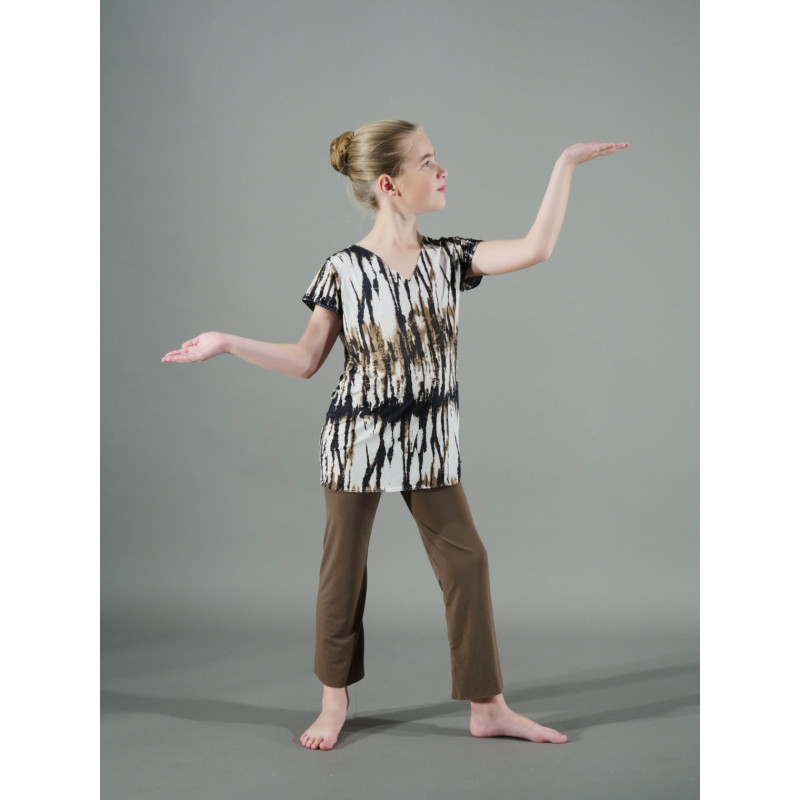 MEP16I - Ensemble garçon pantalon taupe et haut imprimé arbre MEP16I - Ensemble garçon pantalon taupe et haut imprimé arbre