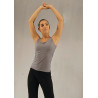 MEP16D - Ensemble pantalon noir avec haut gris