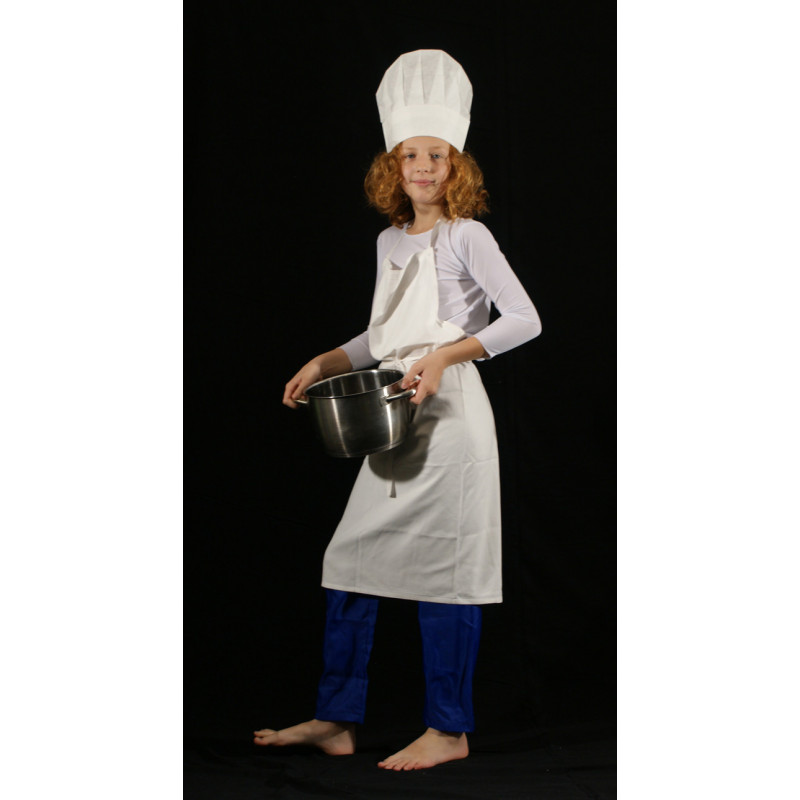 MEP11 - Ensemble pantalon cuisinier avec tablier et toque MEP11 - Ensemble pantalon cuisinier avec tablier et toque