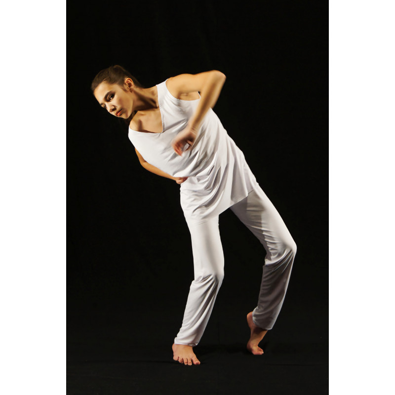 MEP18 - Ensemble blanc en lycra cristal pour garçon MEP18 - Ensemble blanc en lycra cristal pour garçon