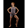 MEP27 - Ensemble garçon shorty et haut gris