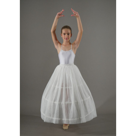 MJL6 - Jupon crinoline blanc