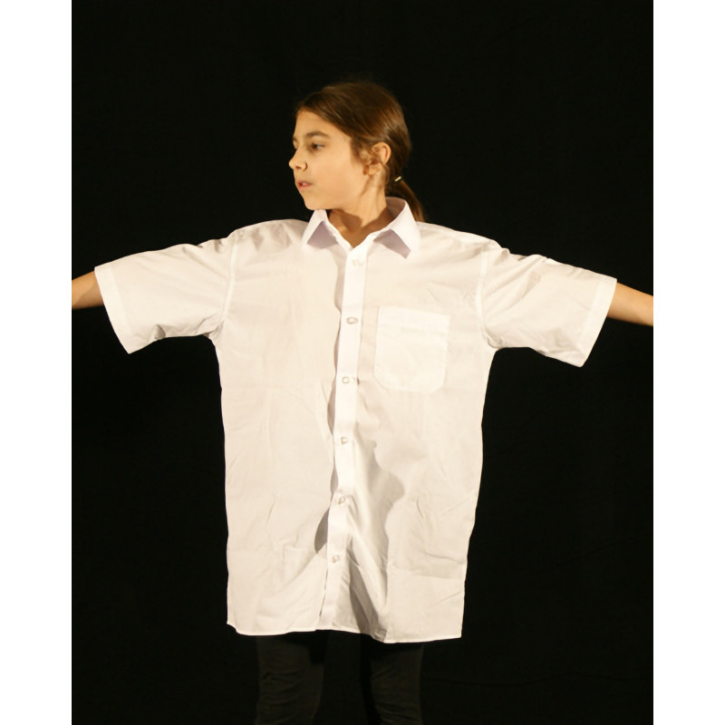 MH12BIS - Chemise blanche à manches courtes MH12BIS - Chemise blanche à manches courtes