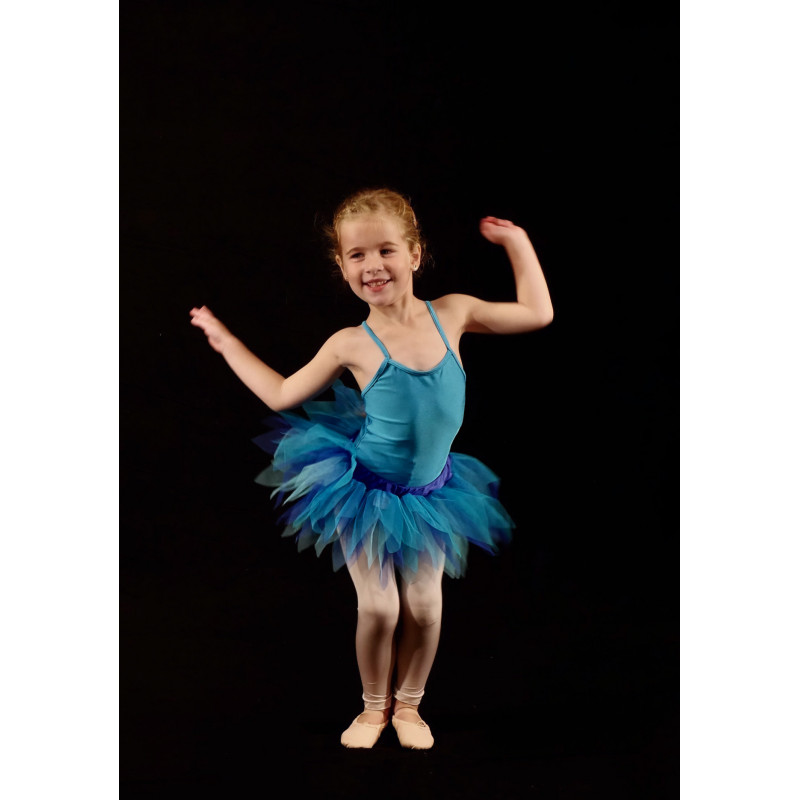 PTC12 - Jupe de tutu court bleu découpé PTC12 - Jupe de tutu court bleu découpé