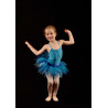 PTC12 - Jupe de tutu court bleu découpé