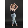 PP1 - Leggings bleu ciel à fleurs