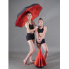 ACCPA8A - Parapluie réversible rouge et noir