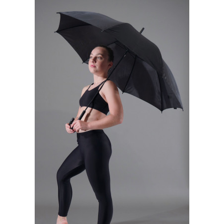 ACCPA9A - Parapluie canne noir à manche noir