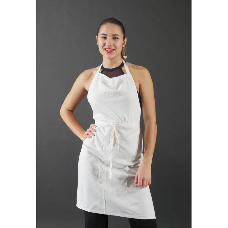 ACCTA6 - Tablier blanc de cuisinier ACCTA6 - Tablier blanc de cuisinier