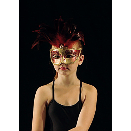 ACCM7C - Masque vénitien rouge
