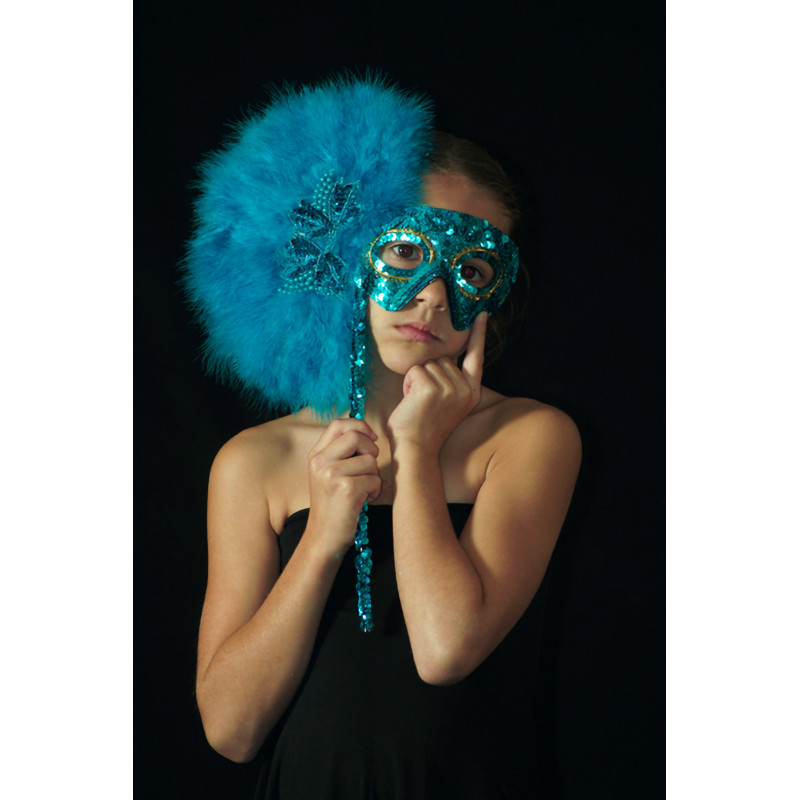 ACCM9A - Masque bleu avec bâton ACCM9A - Masque bleu avec bâton