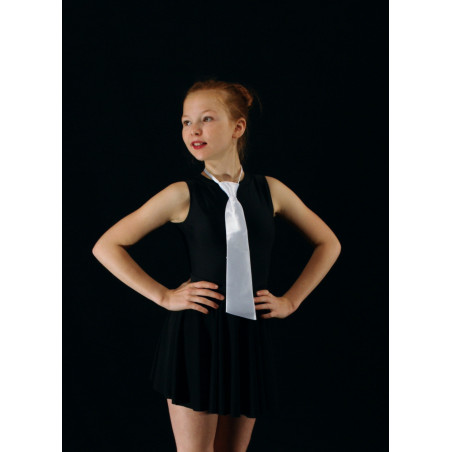 ACCCR3B - Cravate blanche en satin