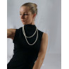 ACC5B - Collier de perles blanches