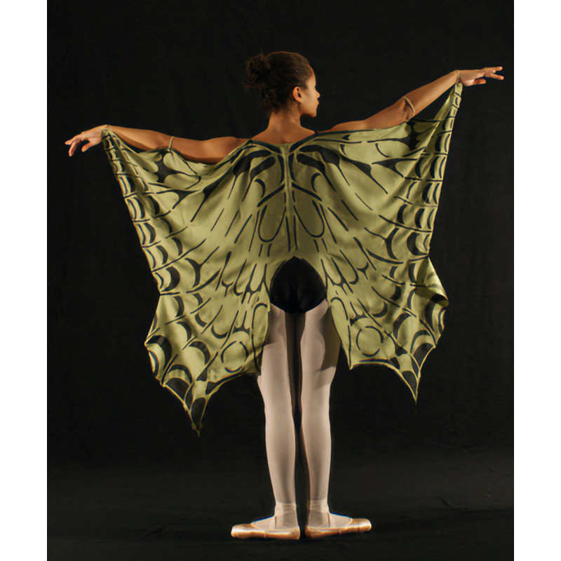 ACCA5C - Ailes de papillons en satin vert
