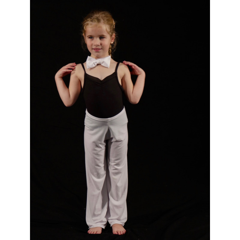 PP5D - Pantalon blanc avec nœud papillon PP5D - Pantalon blanc avec nœud papillon