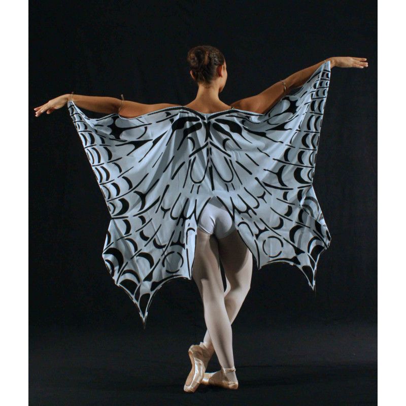 ACCA5H - Ailes de papillon en satin bleu ciel