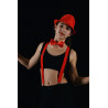 ACCCH14A - Chapeau borsalino rouge