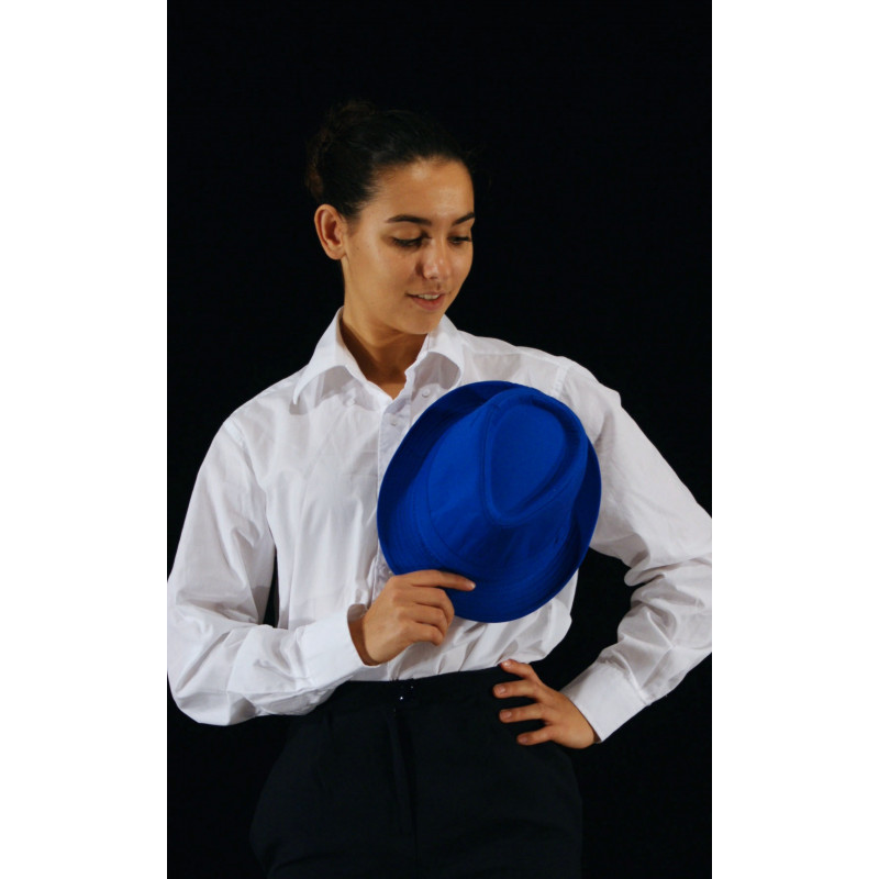 ACCCH14B - Chapeau borsalino bleu roi