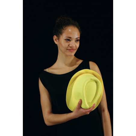 ACCCH14D - Chapeau borsalino jaune