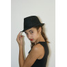 ACCCH15A - Chapeau borsalino gris rayé