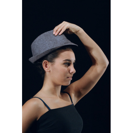 ACCCH15B - Chapeau borsalino gris uni