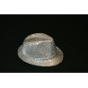 ACCCH18A - Chapeau borsalino à paillettes argent