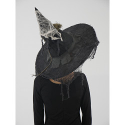 ACCCH2B - Chapeau de sorcière adulte avec toiles