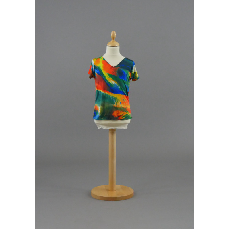 MH30D - TEE SHIRT DELAUNAY COL V MH30D - TEE SHIRT DELAUNAY COL V