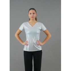GH38A - TEE-SHIRT ARGENT COL V