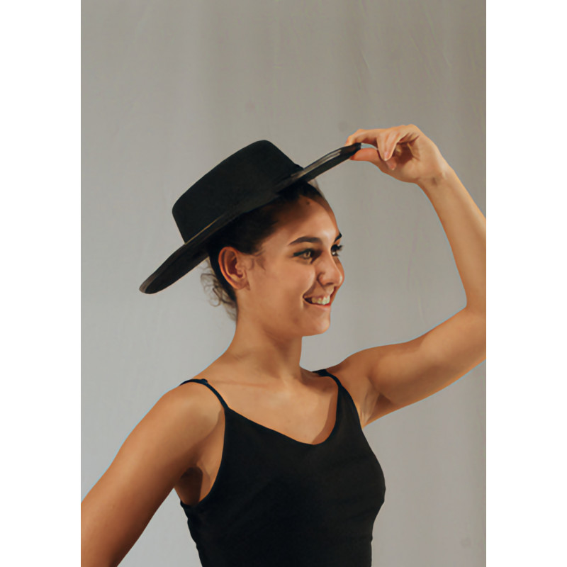 ACCCH39 - Chapeau noir plat Rabbi Jacob ACCCH39 - Chapeau noir plat Rabbi Jacob