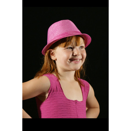 ACCCH3 - Chapeau borsalino rose fuchsia
