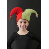 ACCCH29 - Chapeau de bouffon vert et rouge