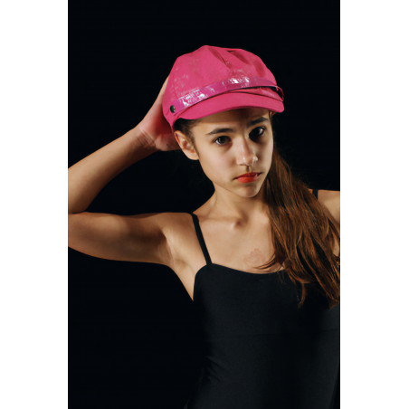 ACCCH11C - Casquette Gavroche rose fuchsia