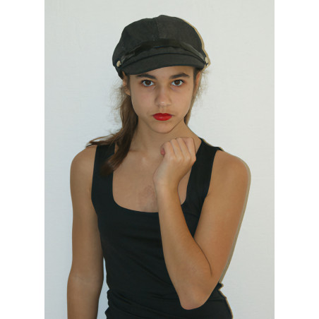 ACCCH11D - Casquette Gavroche gris anthracite