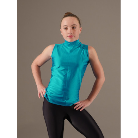 GH31 - Haut col Mao bleu canard