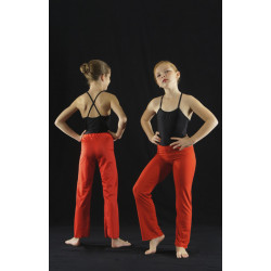 PP3R - Pantalon droit rouge en pitch