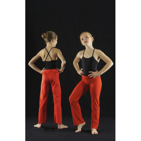 PP3R - Pantalon droit rouge en pitch