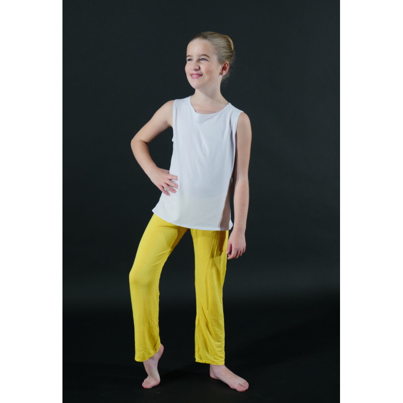 PEP22 - Ensemble pantalon jaune or et blanc PEP22 - Ensemble pantalon jaune or et blanc