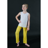 PEP22 - Ensemble pantalon jaune or et blanc